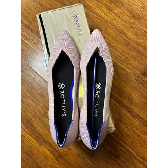 Rothy NIB Rothy’s The Point Women\'s Ballet Flat Petal Pink Retired Color Size 8.5